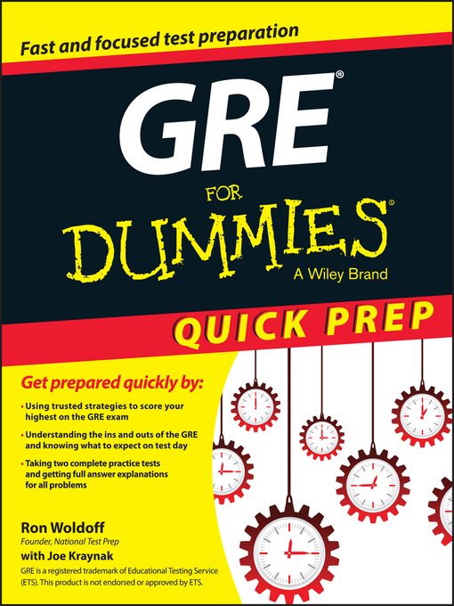 Title details for GRE For Dummies by Ron Woldoff - Available